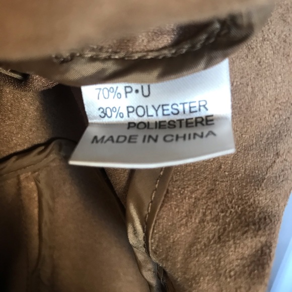NWT Faux Suede Jacket in Warm Tan or Cool Tan - Picture 2 of 8
